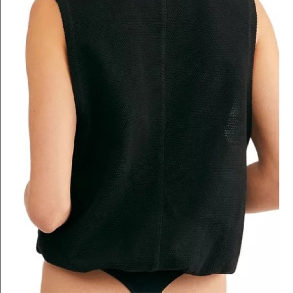EUC Free People Peek Aye Henley Textured Bodysuit - Picture 3 of 10